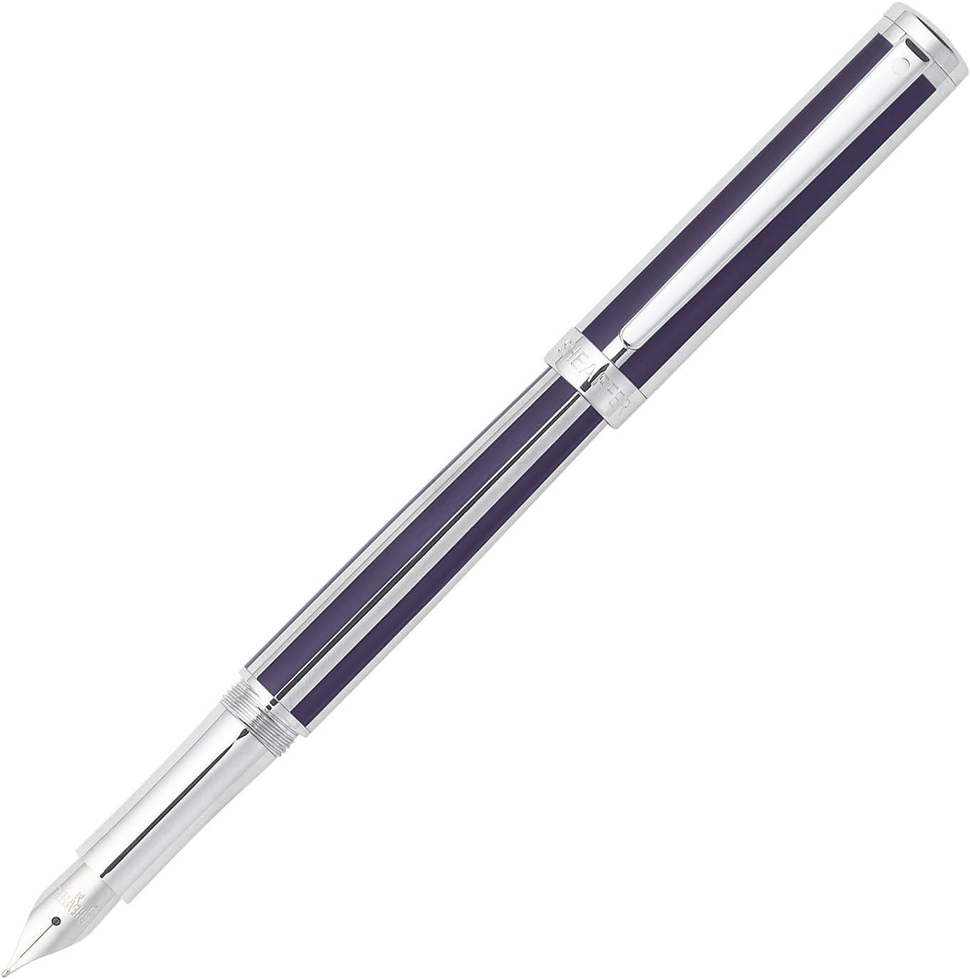 Sheaffer Intensity Deep Violet Striped Medium Point Fountain Pen - SH-9232-0