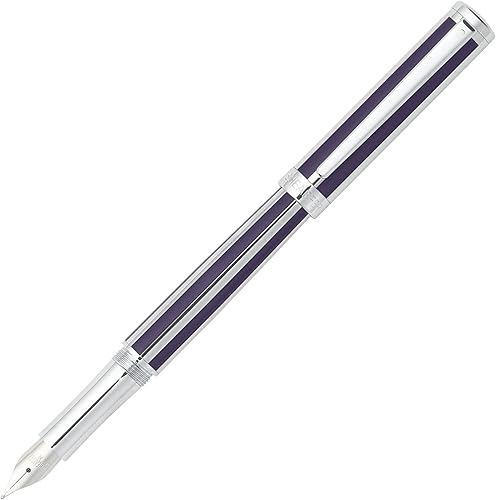 Sheaffer Intensityde profundidad violeta rayas medium Point pluma estilográficash-92320