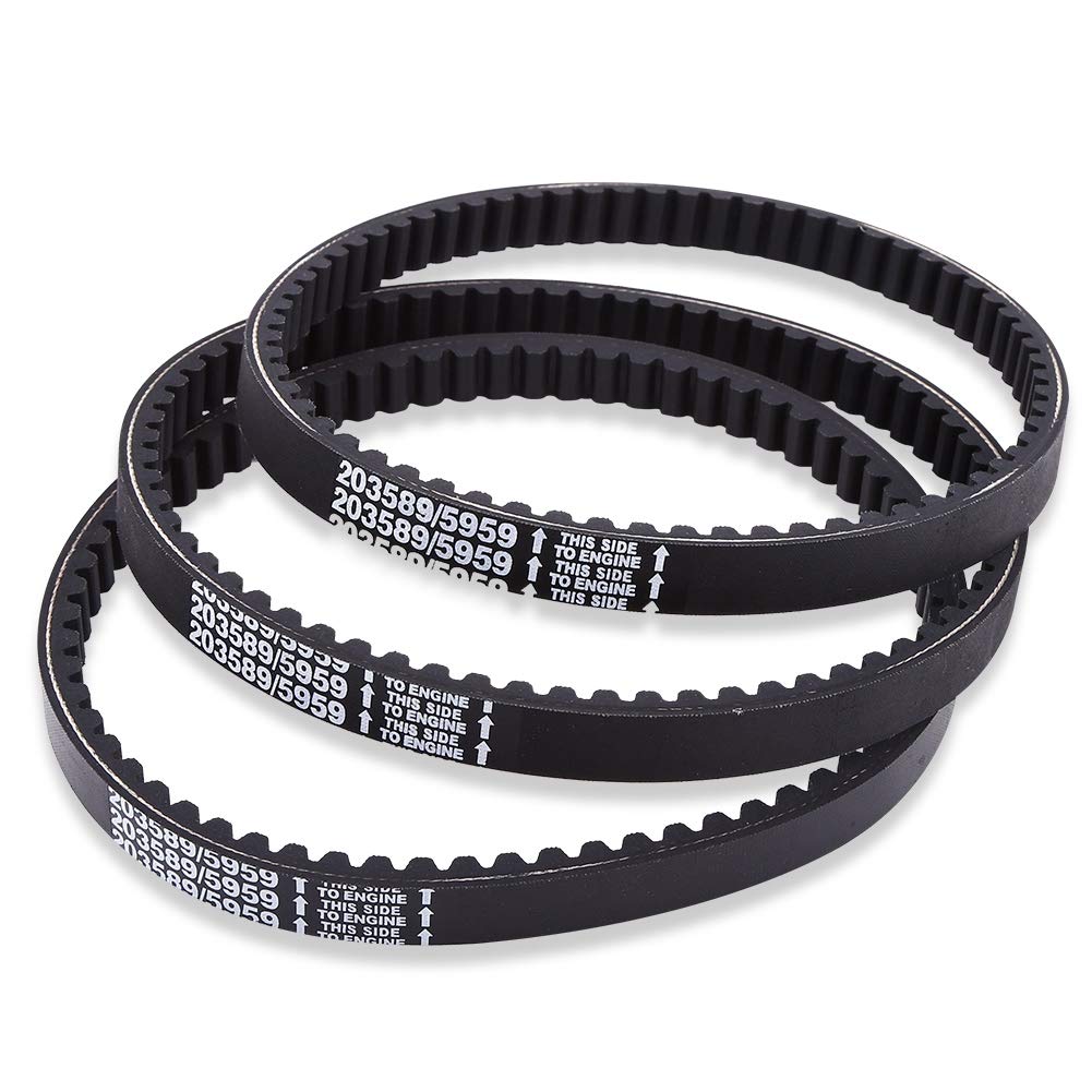 Kart Drive Belt, 3 x 30 Series Converter Kart Drive Belt Drive Belt Clutch Replacement for Replaces Manco 5959/203589, 8.6" x 0.4" x 0.7", Black