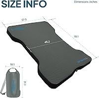 Vista 6 de LOSTHORIZON Truck Bed Camping Air Mattress with Foam, Self Inflating Sleeping Pad for Full Size 6-6.5FT with Pump Sack, 4.5" Thick