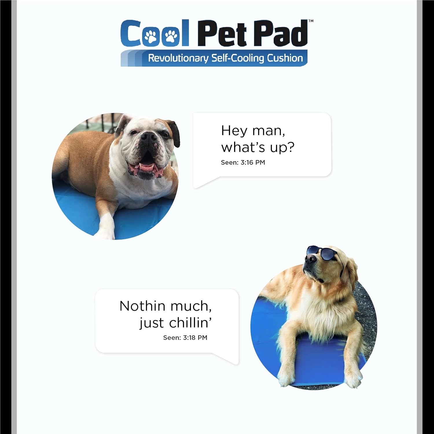 TheGreenPetShop Dog Cooling Mat, Medium - Pressure Activated Pet Cooling Mat for Dogs and Cats, Sized for Medium Sized Pets (21-45 Lb.) - Non-Toxic Gel, No Water Needed for This Dog Cooling Pad : Pet Supplies