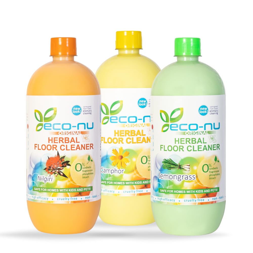 See full amazon price history chart for ECO-NU Herbal Floor Cleaner | Lemongrass, Nilgiri, Camphor Based | Pack of 3 (1 Ltr each) ECO-NU Herbal Floor Cleaner | Lemongrass, Nilgiri, Camphor Based | Pack of 3 (1 Ltr each) (B0CFLT7NZB) Amazon Price History, Amazon Price Tracker