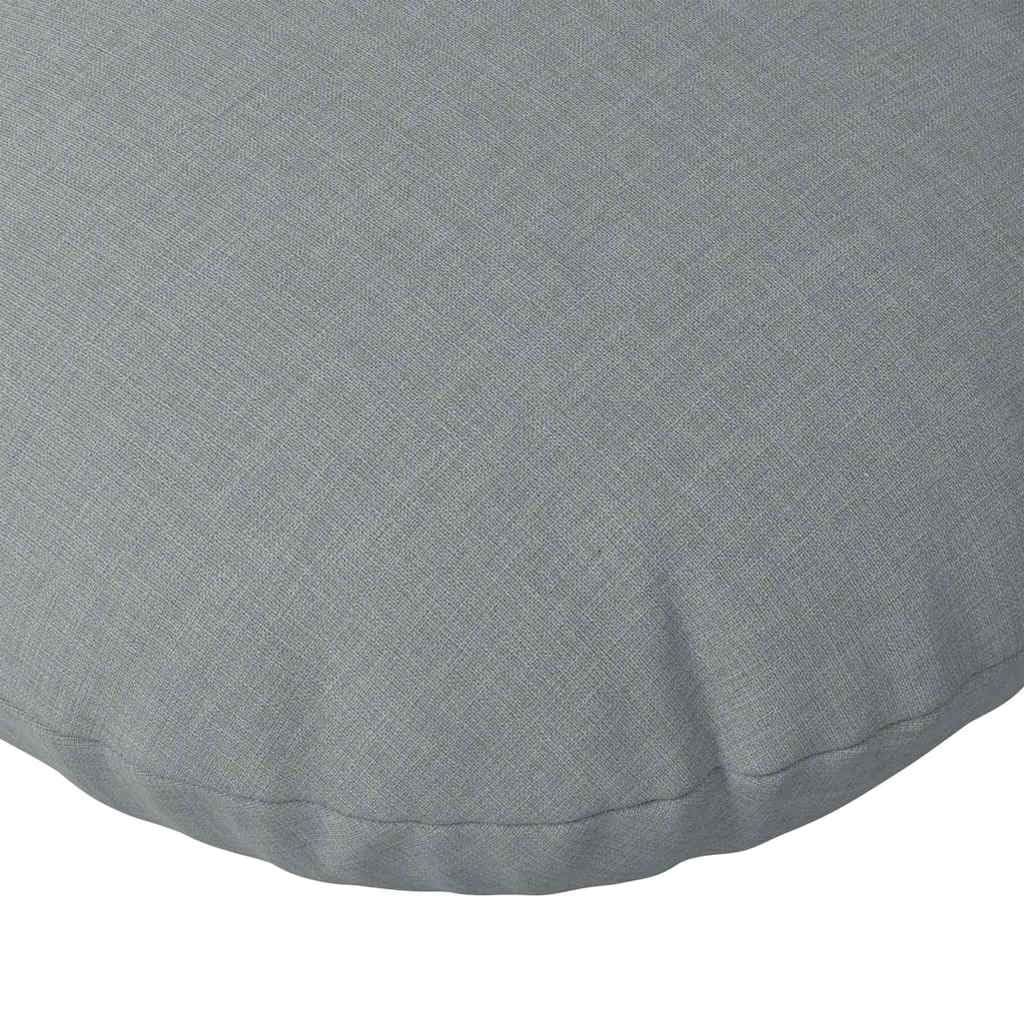 Poduszki do siedzenia 2 sztuki jasnoszary 60 x 60 x 21 cm tkanina | Wypełnienie z włókien, poszewki na poduszki, można prać w pralce, zamki błyskawiczne, do salonu sypialni