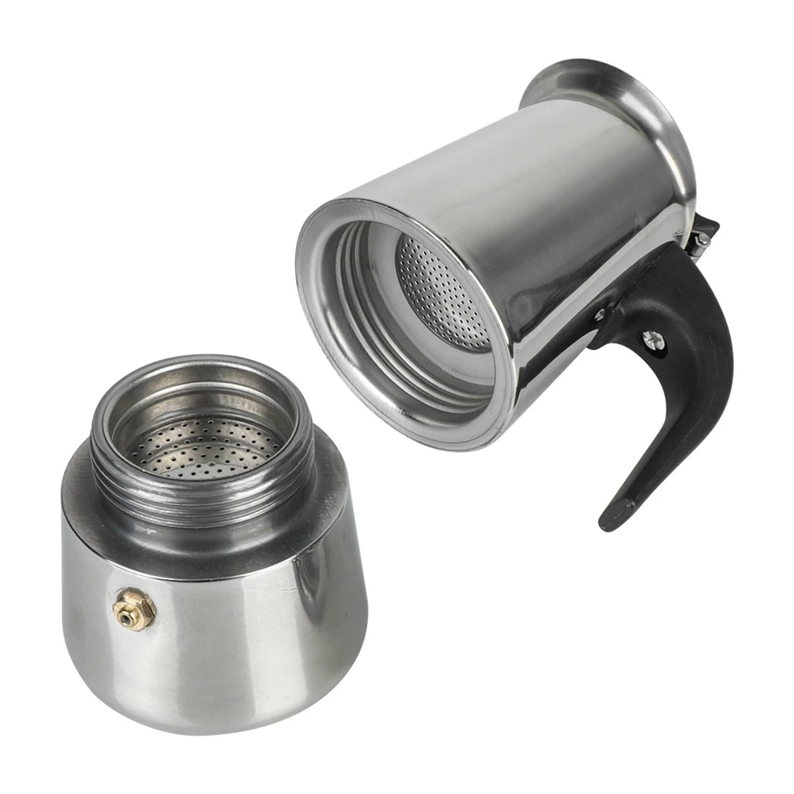 Generico Caffettiera da 2/4/6/9 tazze for cucina Moka Latte Filter Maker in acciaio inossidabile(200ml)