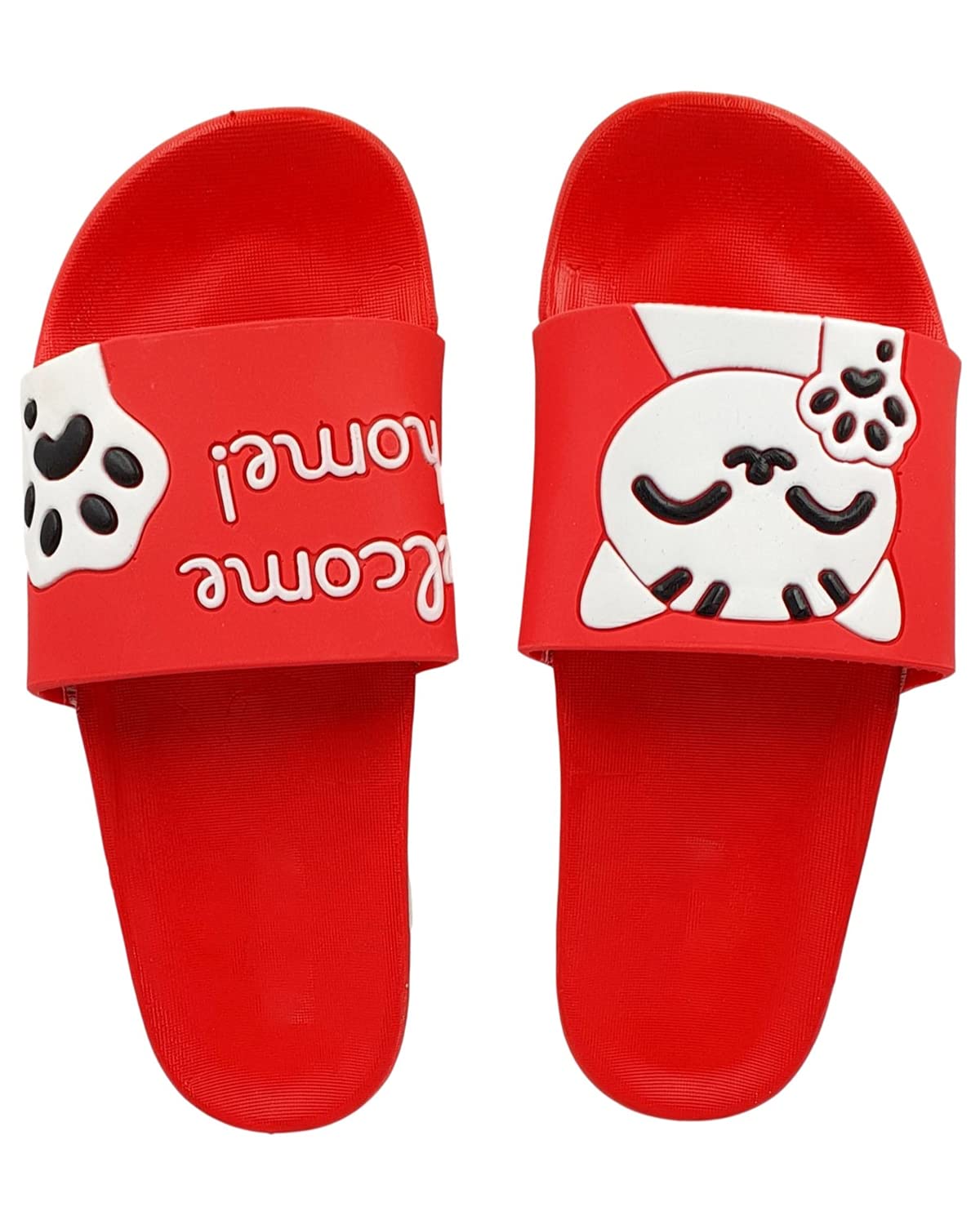 Pampy Angel Welcome Womens Flip Flops Slides Back Open Household Comfortable Slippers Red,39 (Euro) (B085128GVB) Amazon Price History, Amazon Price Tracker