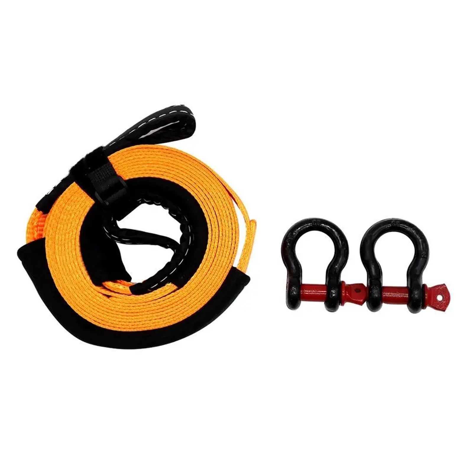 Cinghia di traino per impieghi gravosi Cinghia di traino for impieghi gravosi Cinghia di traino for recupero stradale for auto Cinghie di traino for impieghi gravosi con 2 ganci di traino for auto