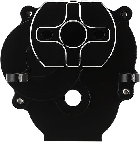 Miniatura 4 de INJORA Carcasa de transmisión con rodamientos Carcasa de caja de cambios de aluminio CNC para 118 RC Crawler TRX4M Upgrade(Negro)