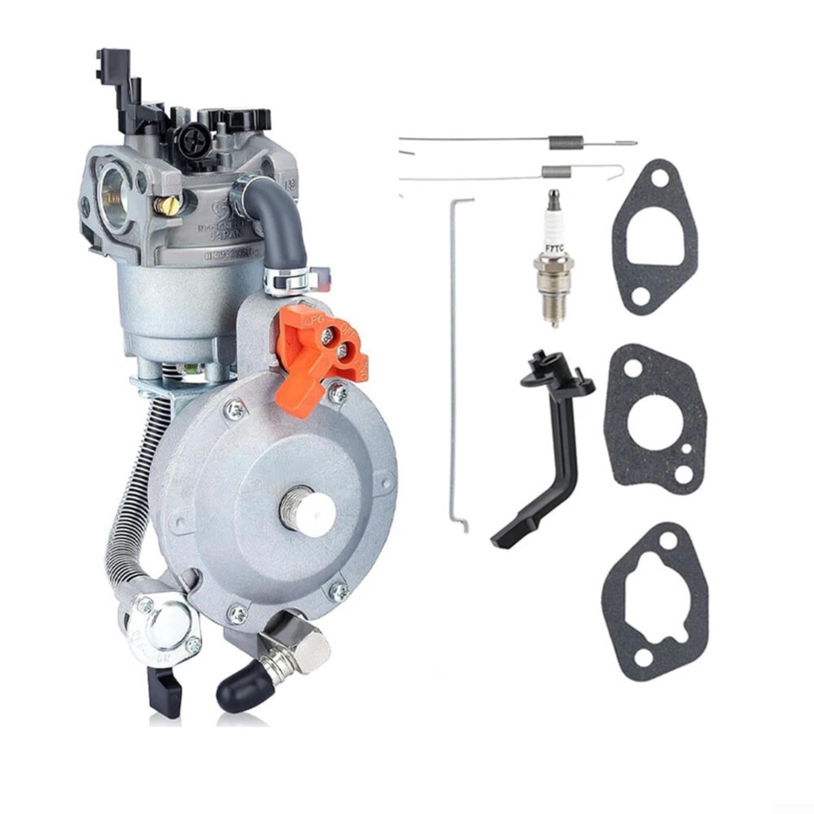 Kit de carburador de propano de doble combustible para conversión de GLP o gas natural, accesorio de generador de metal para GX160, para GX200