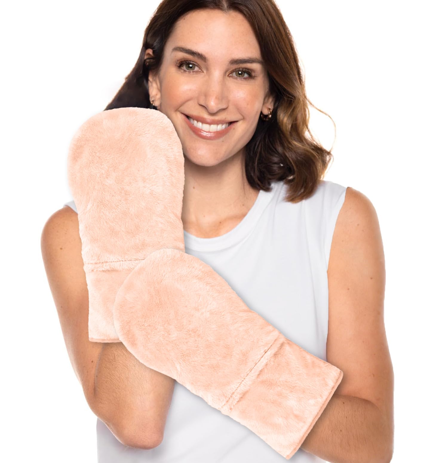 Microwave Heated Gloves for Arthritis Hands, Microwavable Hand Warmers, Microwave Heating Pad for Hand in Cases of Stiff Joints, Microwavable Heated Mittens for Women and Men, Lavender, Pink, Washable