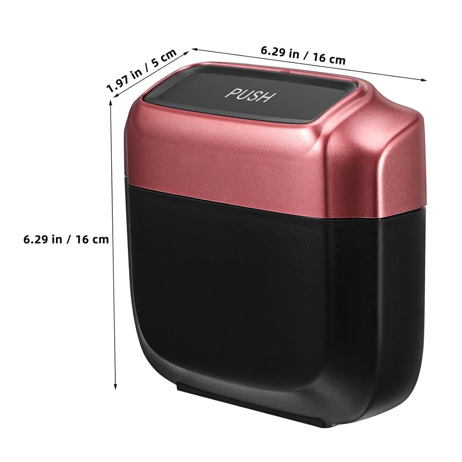 Car Trash Can Lid Small Trash Can Leak Proof Automotive Storage Car Trash Can Garbage Bag