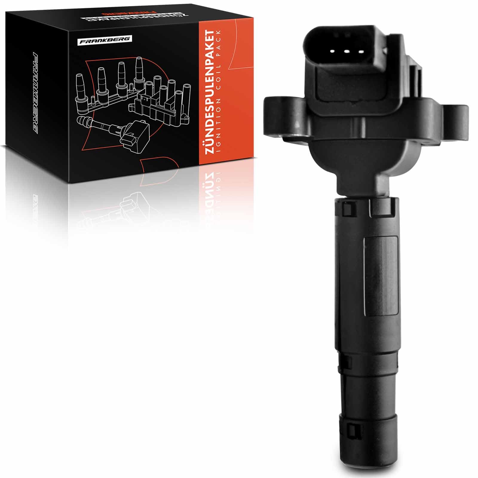 Frankberg Bobine d'Allumage Essence Compatible avec CLK C209 1.8L Classe C W203 1.8L CLK Cabriolet A209 1.8L Classe E W211 1.8L SLK R171 1.8L Remplacer# A0001501580