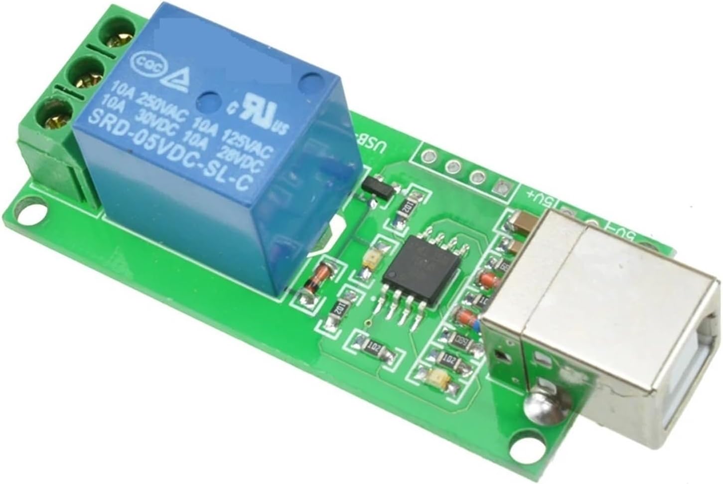 5V 12V Square USB Relay Module Board 1 2 4 8 Channel Control Switch Programmable Computer Control for Smart Home PC(8channel12v)