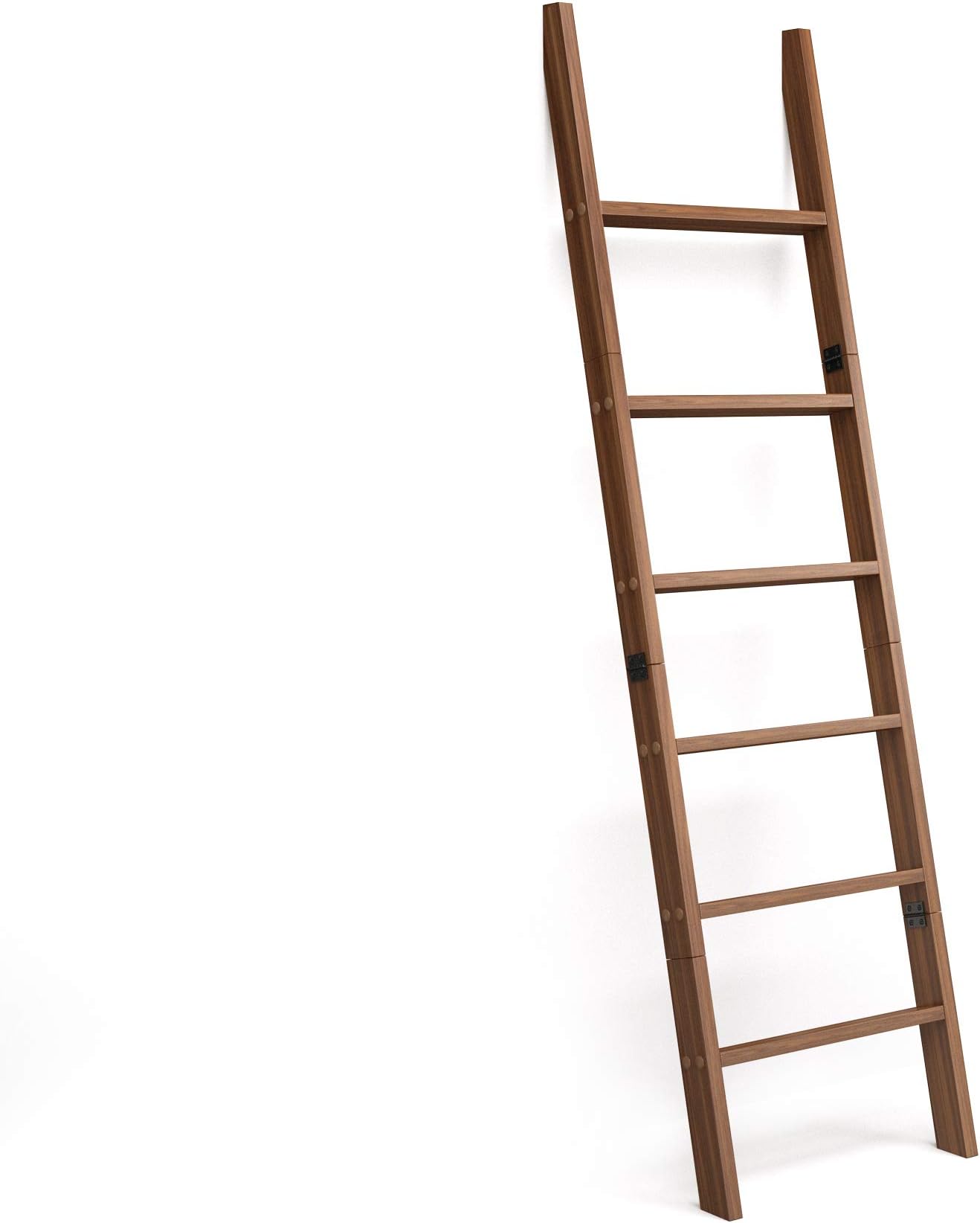 RELODECOR6-Foot Wall Leaning Blanket Ladder | Laminate Snag Free Construction (Brown)