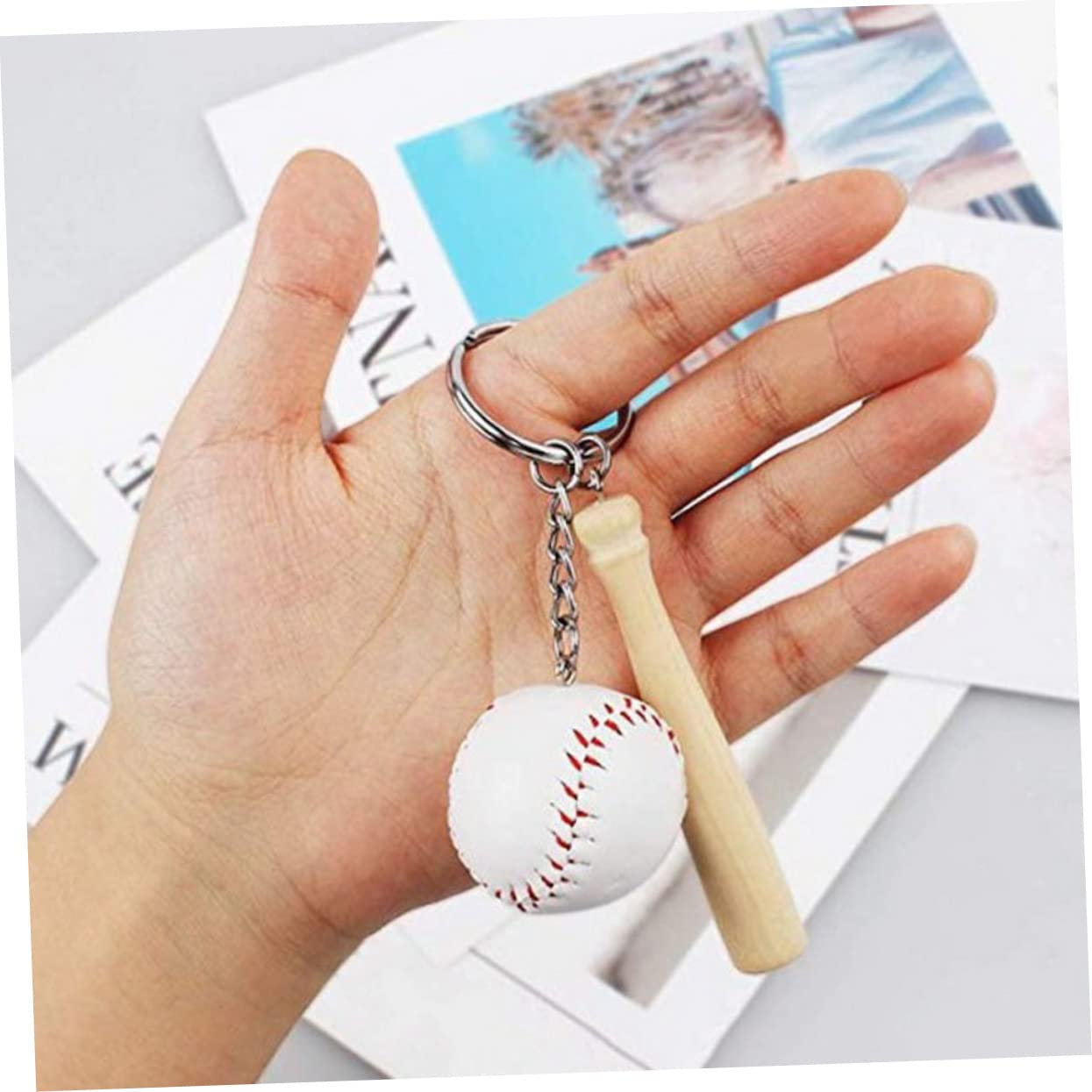 Amosfun 24stücke Baseball Schlüsselanhänger Dekorative Schlüsselringe Für Baseball-party Schlüsselanhänger Mit Hängendem Design Für Und Sportliebhaber