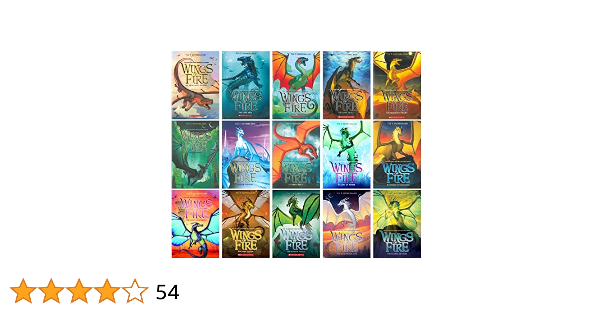 Complete Wings of Fire Book Collection Set (Books 1-15) by
