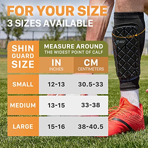 Northdeer Comfortable Shin Pads Protective Gear For Youth Teenager (Black M) #TOP1