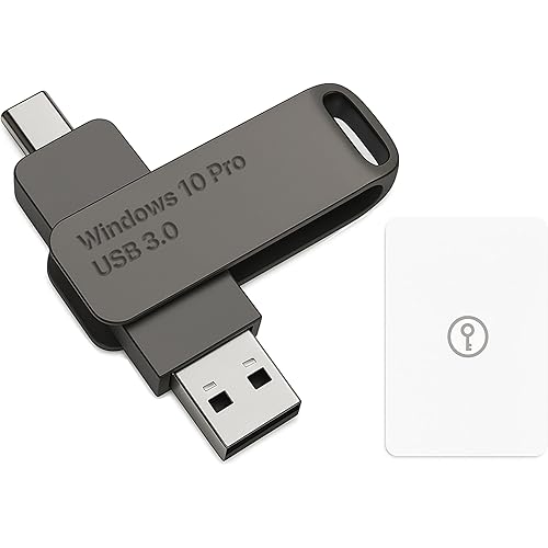 Bootable USB Type C + A Installer for Windows 10 Pro, Activation Key Included. Recover, Restore, Repair Boot Disc. Fix Desktop & Laptop.