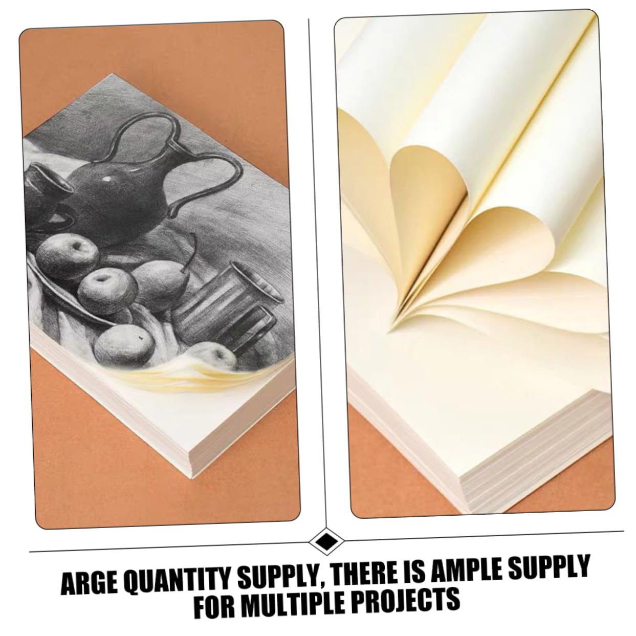 Aquarellpapier A4 100 Blatt Weißes Papier für Malerei | Zeichenblock im Großpack, Glatte Oberfläche, Robuste Qualität für Sauberes Arbeiten