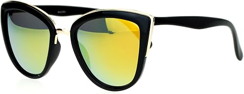 Miniatura 2 de SA106 Runway Fashion - Gafas de sol de gran tamaño con borde de puente de metal