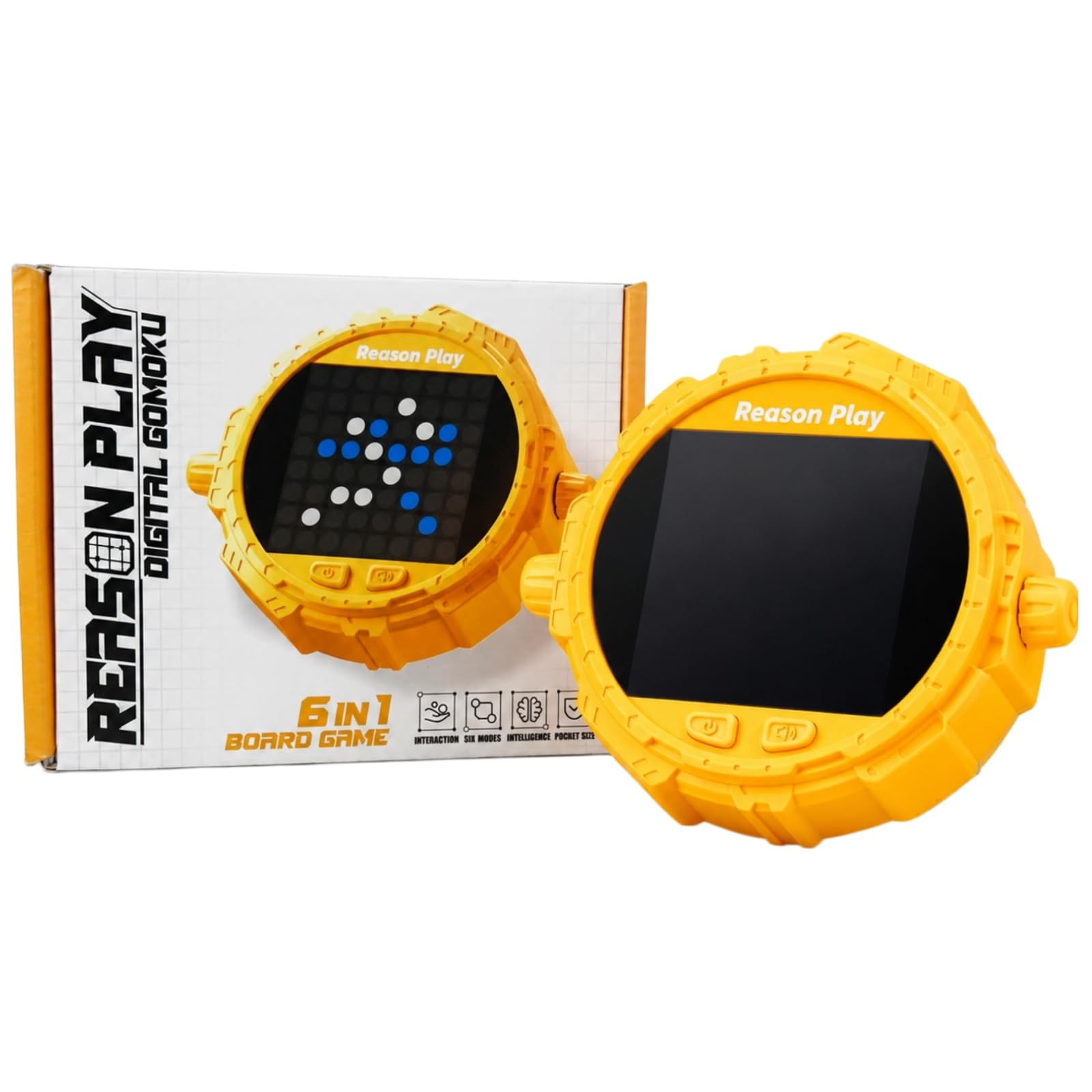 Aqzzk 6 in 1 Electronic Board Game, Handheld Travel Games for 2 Players