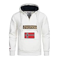 Geographical Norway GYMCLASS - Felpa con cappuccio e tasca a marsupio da uomo