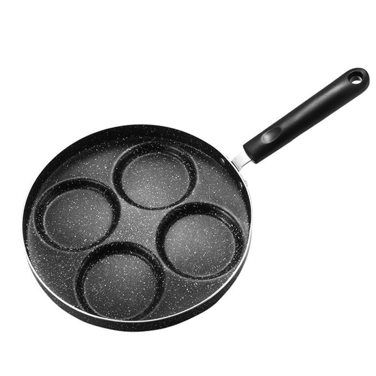 DECHOUS 1Pc Non Stick Four Cup Omelette Pan Medical Stone Frying Pan for Home Cooking Assorted Color for Eggs Pancakes and Steaks