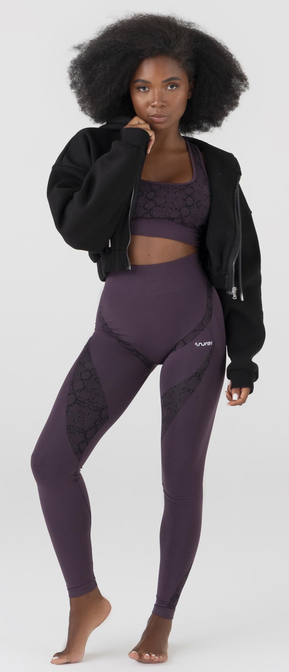 Bluza damska z zamkiem błyskawicznym i kapturem – krój Oversize Soft Touch – bluza z kapturem na siłownię i czas wolny, wyprodukowano we Włoszech