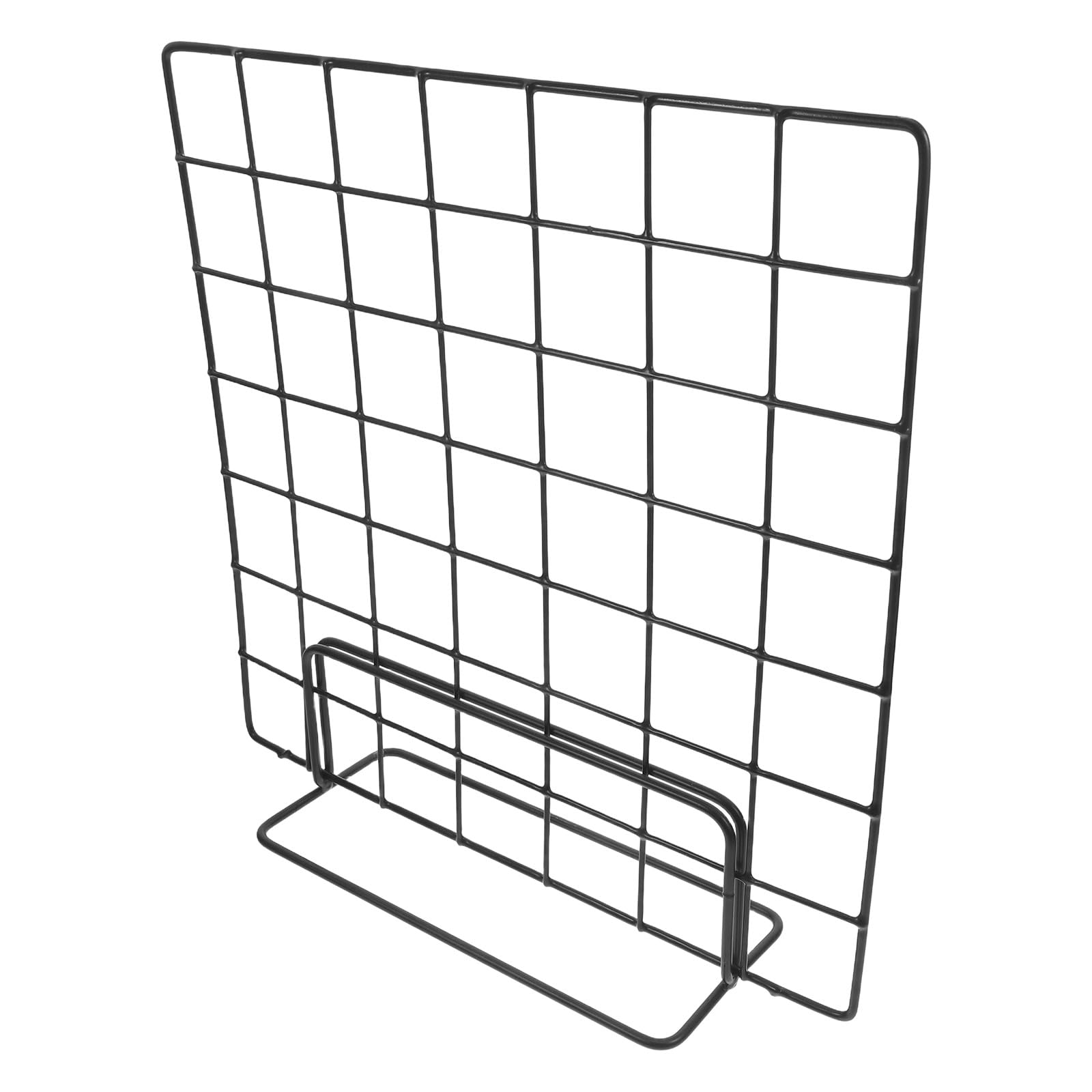 Expositor de Mesa Rejilla de Alambre de 35x35 cm en color negro, set de 2 piezas metálicas 8