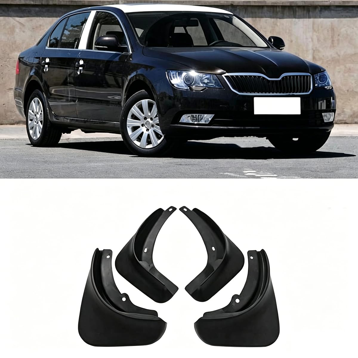 ZcsfcpA Car mud flaps,Compatible with Skoda Superb 2012-2015,Car exterior accessories