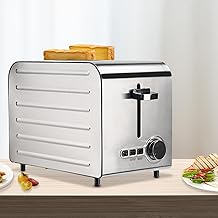 2/4/6 Slice Commercial Toaster, Sandwich Maker, 7 Temperature Settings, Freeze/cancel/reheat Function, Precise Temperature Control, Automatic Ejection, Removable Crumb Tray, for Home