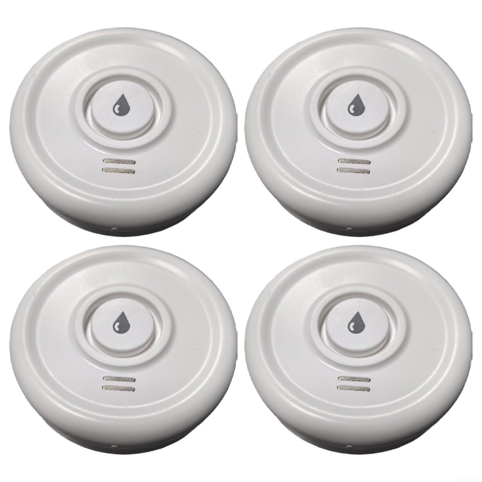 Détecteur de fuite d'eau Wi-Fi, capteur de fuite d'eau sans fil pour système d'alarme et domotique intelligente, capteur d'eau d'alarme pour cuisine, salle de bain, sous-sol (4 pièces)