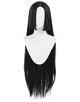 haikyuu Women Boa Cosplay Wig Black Long Straight Daily Anime Party Halloween black