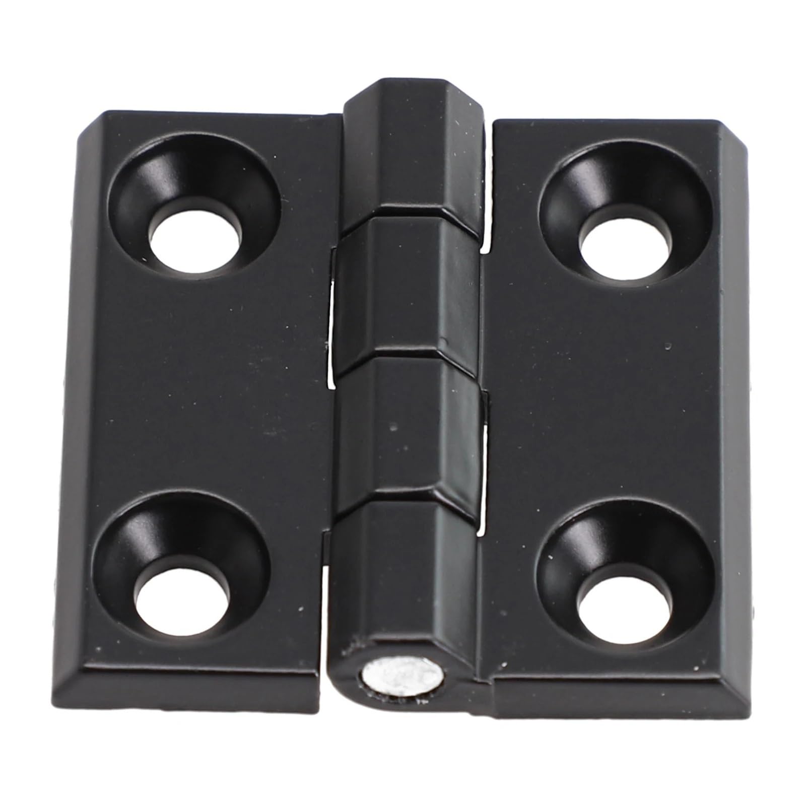 Ozlcua 60X60mm 2Pcs 40/50/60Mm Hardware Butt Hinges Door Metal Black Cabinet Aluminium Box Shed Hinge For Furniture(60X60mm)