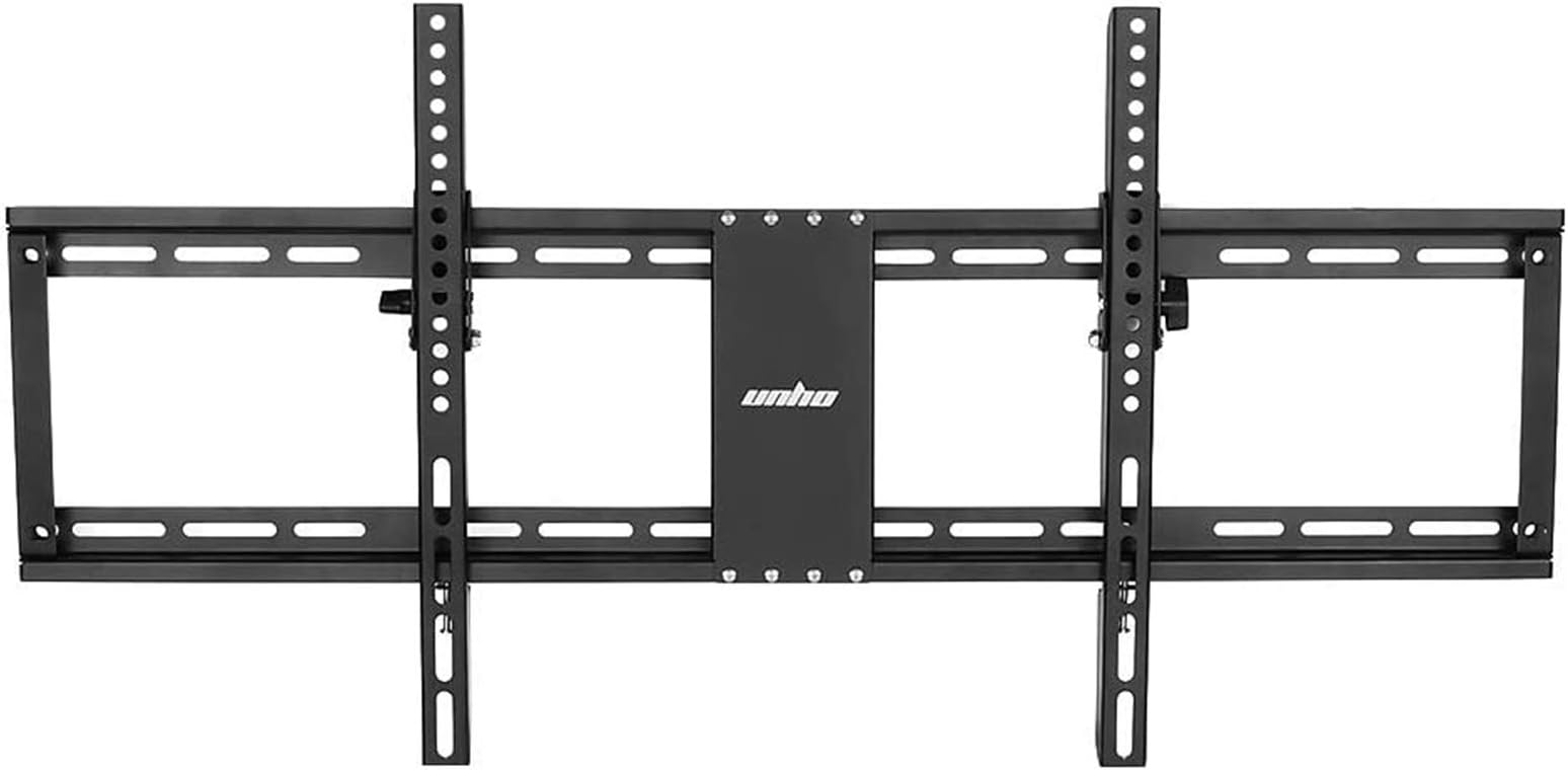 UNHO 32-85" Fixed TV Wall Mount Bracket Tilt Ultra Slim TV Mount for LED LCD OLED Plasma TVs with Spirit Level Super Strong 132 lbs Weight Capacity VESA up to 800 x 400