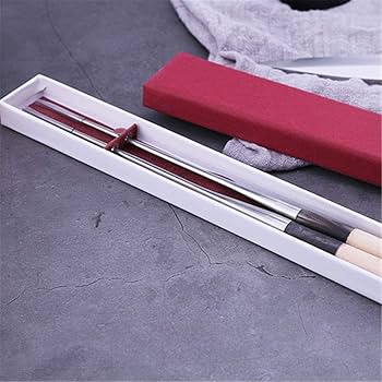 プロ用 ステンレス 盛箸 135mm 白茶水牛柄 w1112281.jpg
