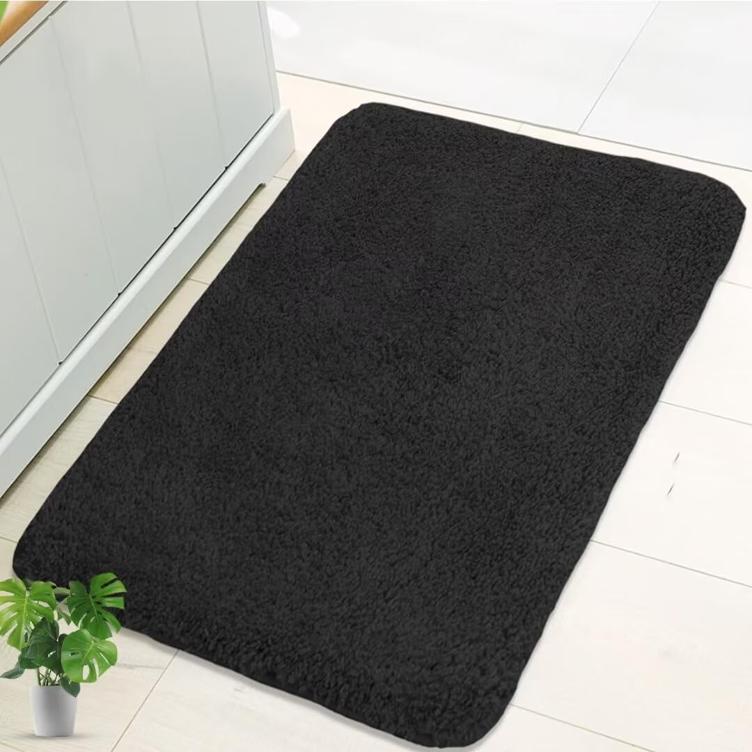 Tapis de bain à poils longs antidérapant pour éviter les sols mouillés