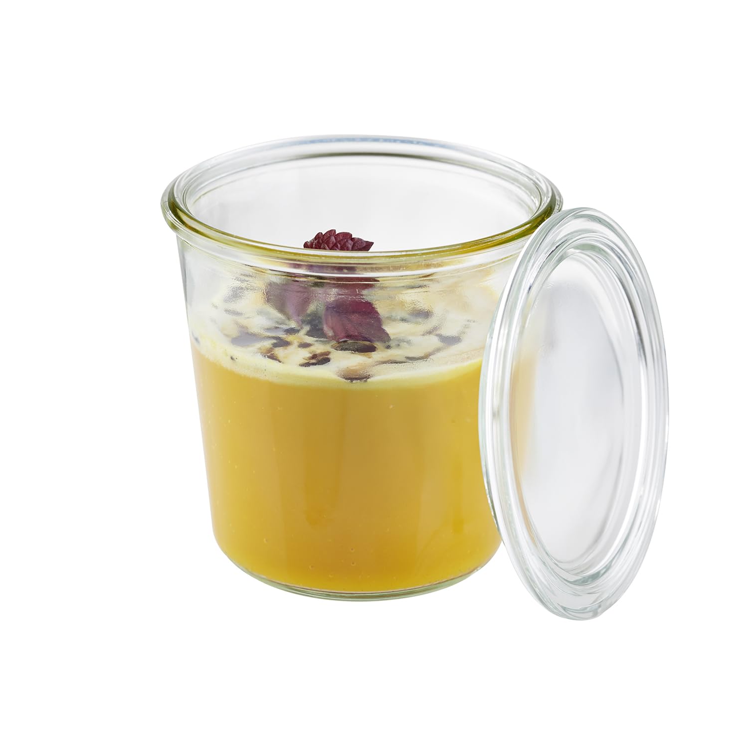 APS 2 Original WECK słoiki na przetwory 580 ml z pokrywką, Ø 11 cm, wys. 11 cm, pojemnik na przetwory, dekoracyjny słoik na słodycze, słoik do przechowywania, nadaje się do mycia w zmywarce
