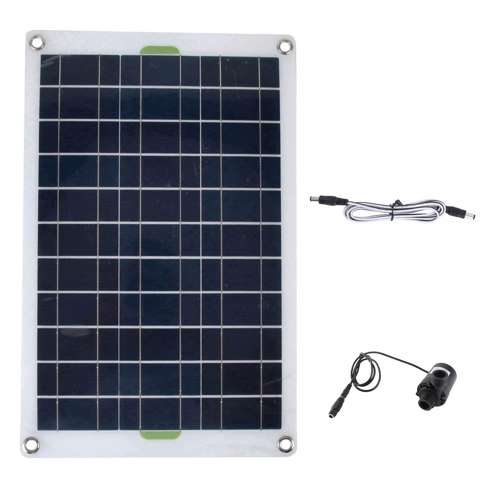 Goshyda Solar-Wasserpumpen-Set, 800 L/h, 12 V, Geräuscharmer Gleichstrom, Umweltfreundlich, Robuste Silikon- und Kunststoff-Solar-Teichpumpe für Garten, Vogelbad, Aquarium, Brunnen