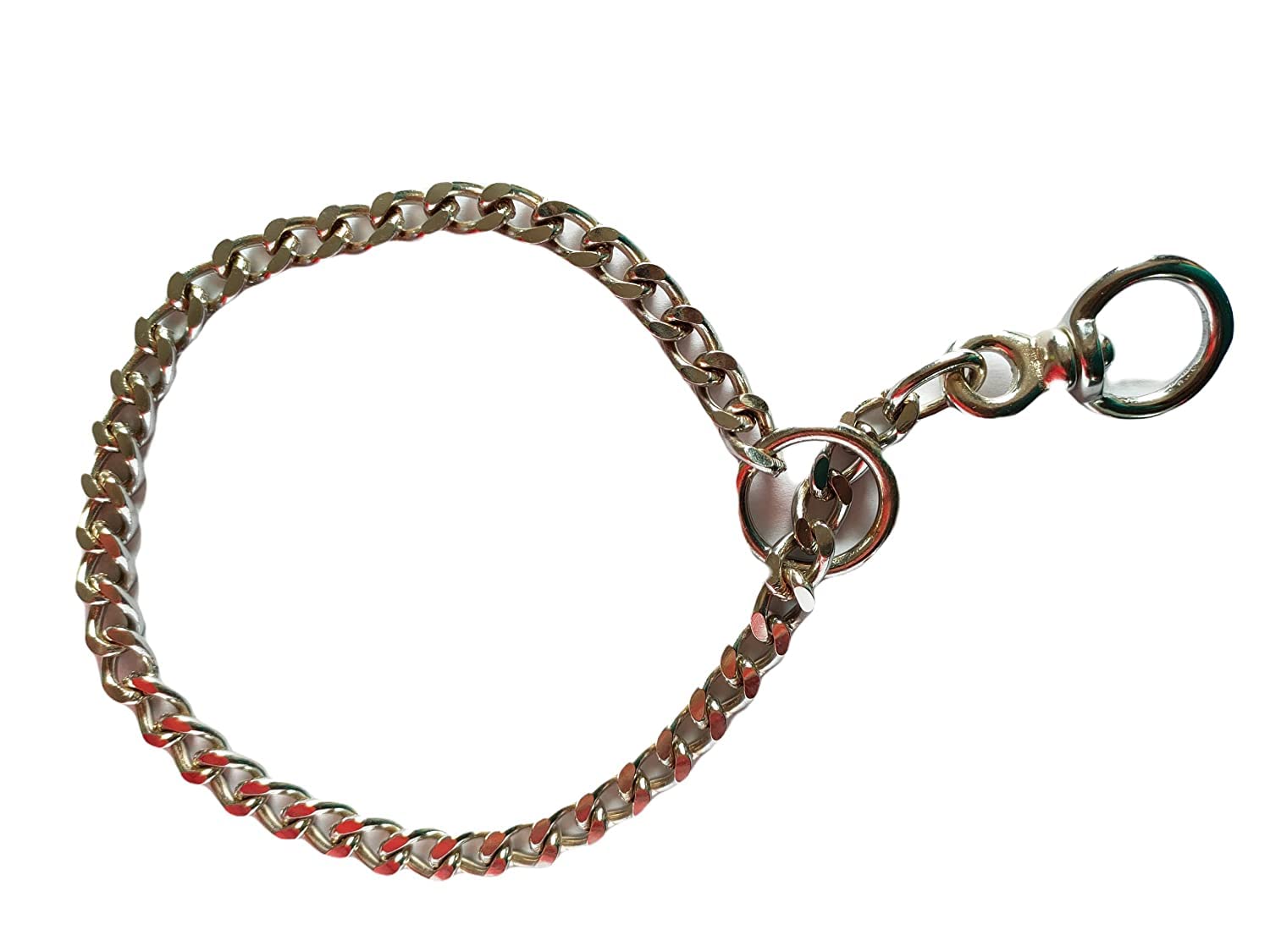 RvPaws Metal Heavy Duty Diamond Cut Chrome Plated Dog Choke Chain Training Collar With Swivel (24 Inch Medium) (B09J28QJ77) Amazon Price History, Amazon Price Tracker
