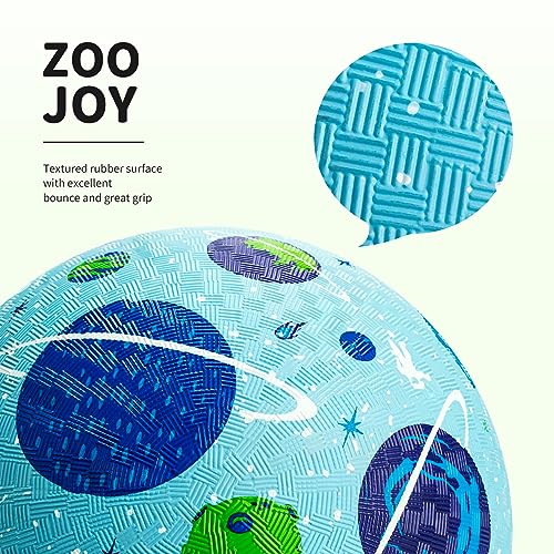 Pack of 2 Cartoon Playground Balls, Balls for Toddler 3-12, 8.5" Rubber Ball Bouncy Kickball, Indoor & Outdoor Ball Game for Kids with Pump - Image 6