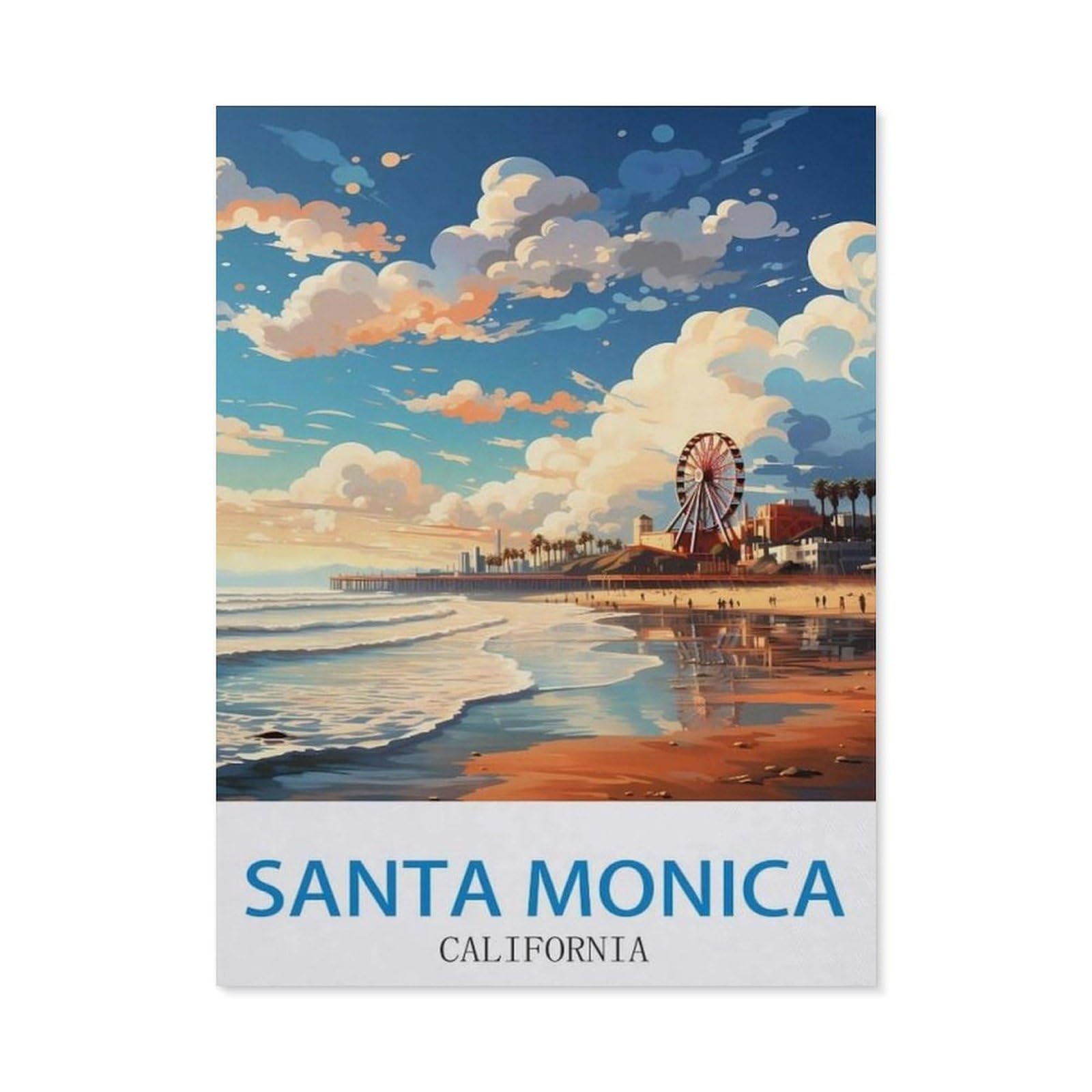 BEAYODKP Diamond Painting Kits for Adults and Kids，Santa Monica California