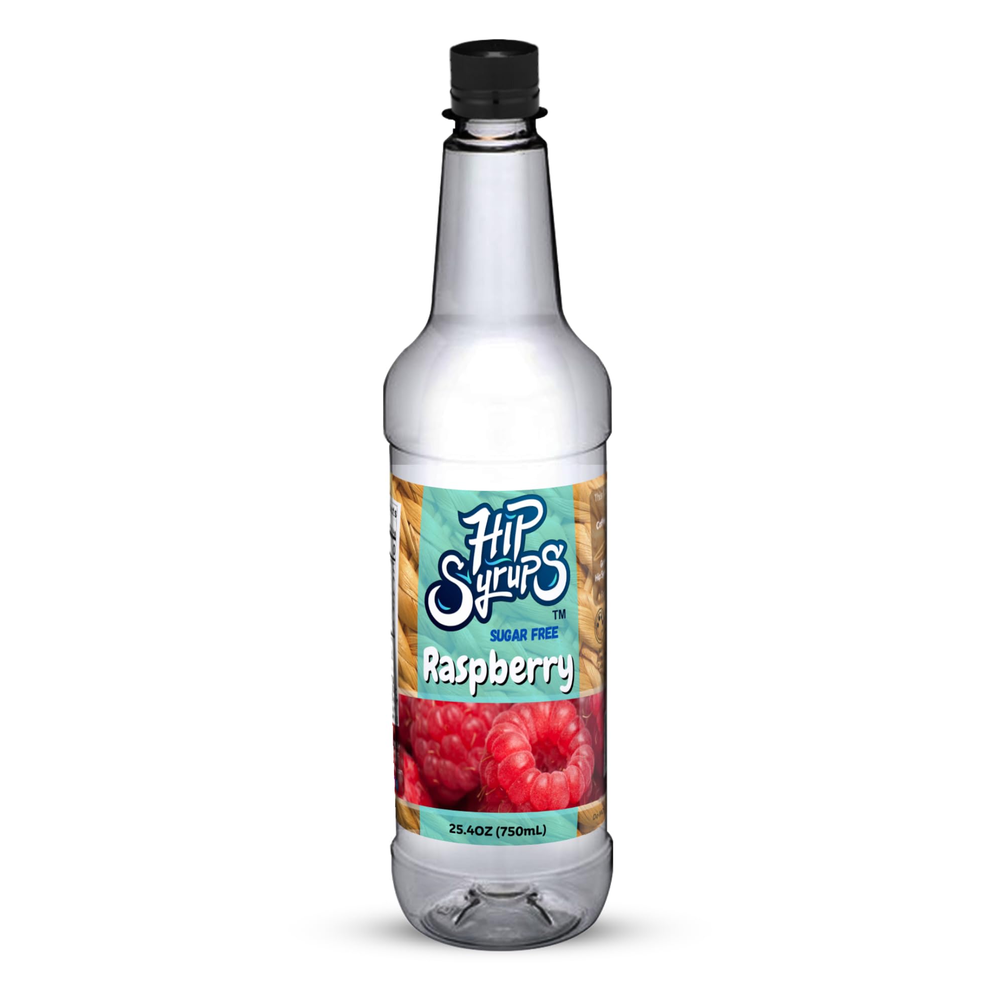 Hip SyrupsRaspberry Sugar Free Simple Syrup Designed for Coffee, Hot Cocoa, Water Flavor, Bubble Tea, Boba Tea, Cocktails, Tea, Sugar Free