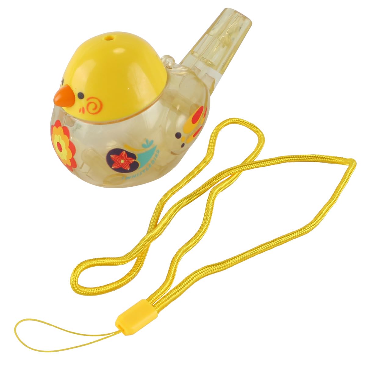 Sifflet à eau pour oiseaux, amusant, avec cordon, idéal comme cadeau d'anniversaire ou accessoire d'extérieur
