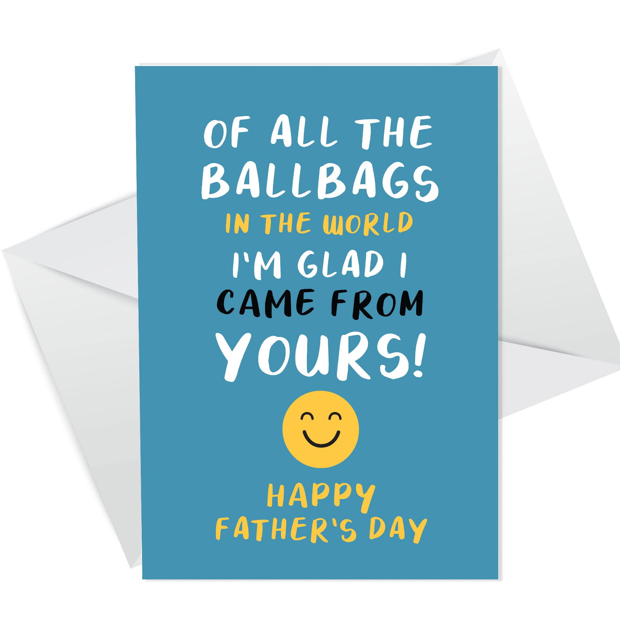 Funny Rude Fathers Day Card A6 Card For Dad On Fathers Day From Daughter Son