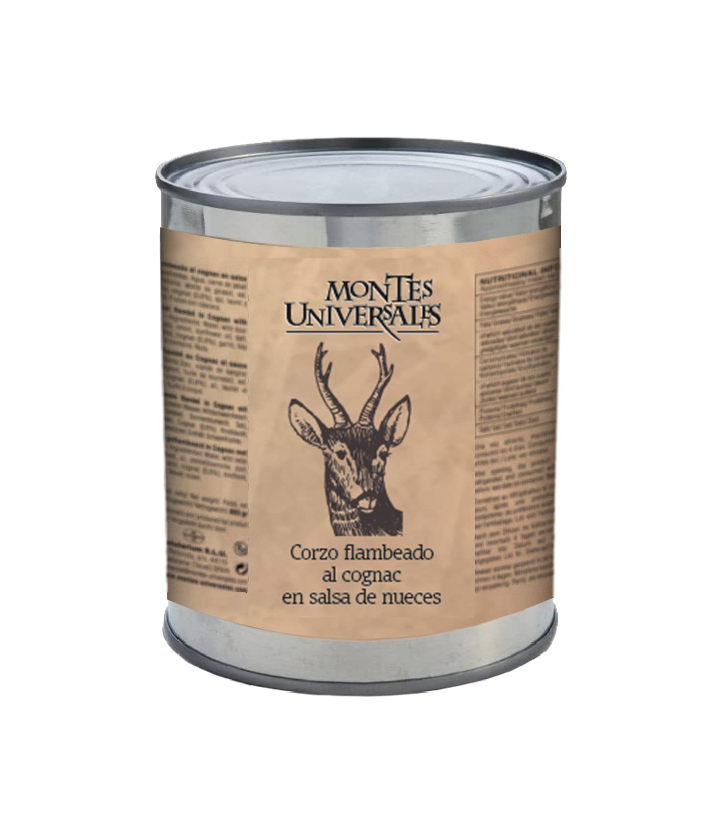 Corzo flambeado al cognac en salsa de nueces Montes Universales (800g)