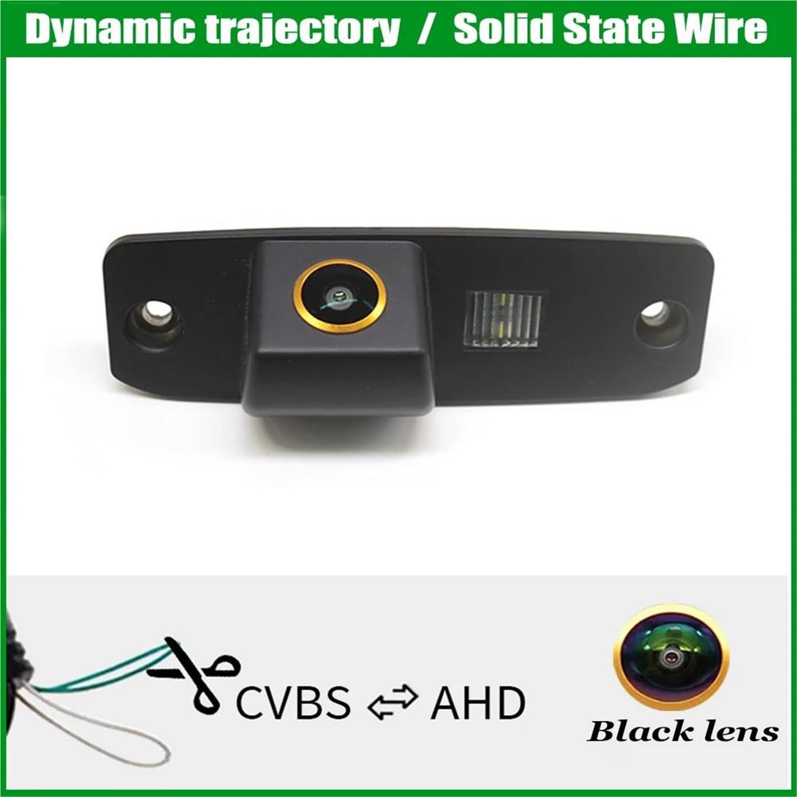 Cámara Trasera Coche para Kia para Ceed Y SW 2006-2012 con Visión Nocturna CCDBackup Vista Estacionamiento Cámara Trasera HD Ojo Pez Reverso(CCD Ruler Line)