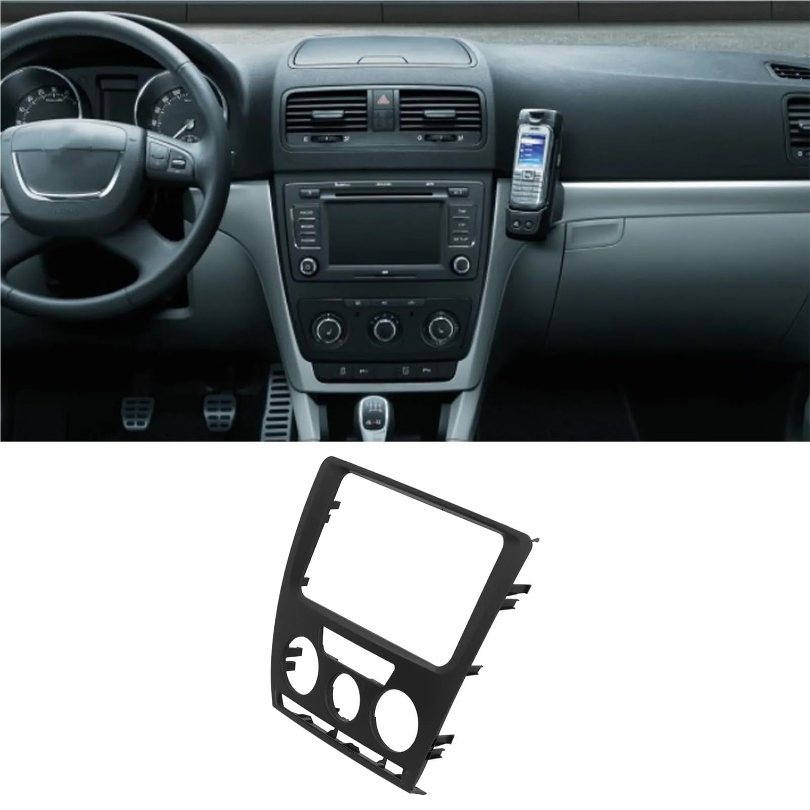 zaślepki radia Dla Octavia 2007-2009