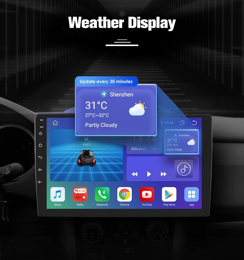 Amazon.com: VISRACK Android 12 Octa Core Car Stereo Radio