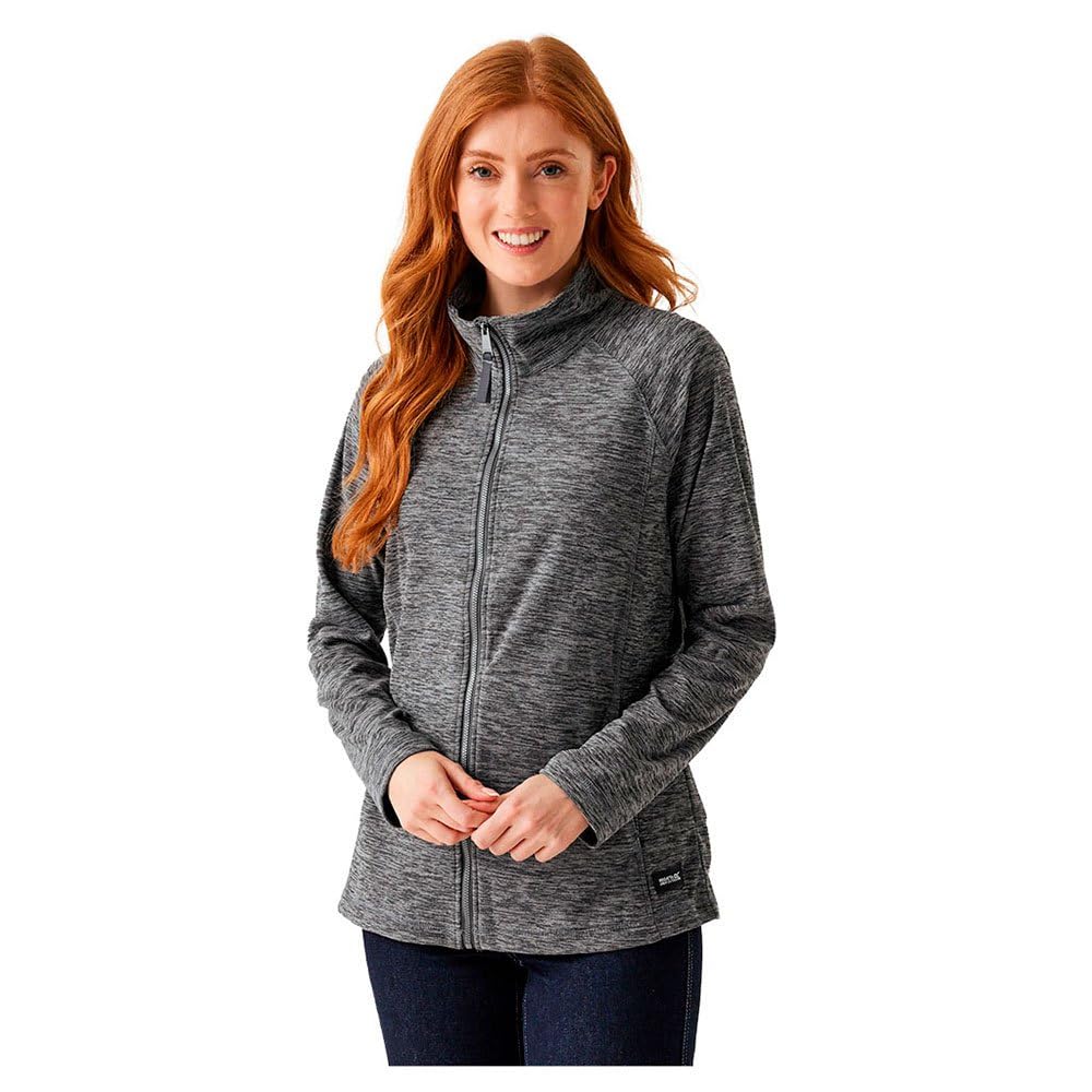 Regatta Women's Grey 'Mayse' Full Zip Fleece Size 12