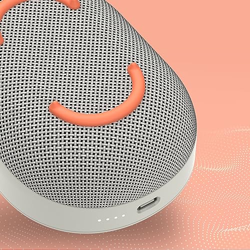 Image of Skullcandy Kilo Wireless Bluetooth Speaker - IPX7 Waterproof Mini Bluetooth Speaker with 24 Hour Battery, Downward Firing Passive Radiator, and True Wireless Pairing - Perfect for Outdoor (Bone)
